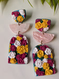 Mixed Floral Arches with Iridescent Pink Accents
